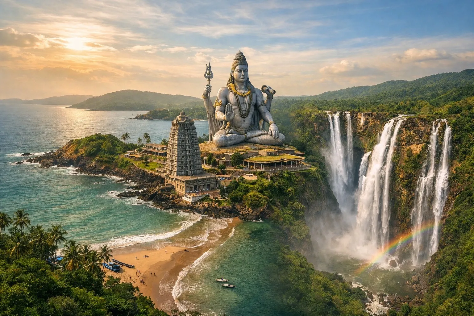 Udupi-Murudheshwara-Gokarna-JogFalls